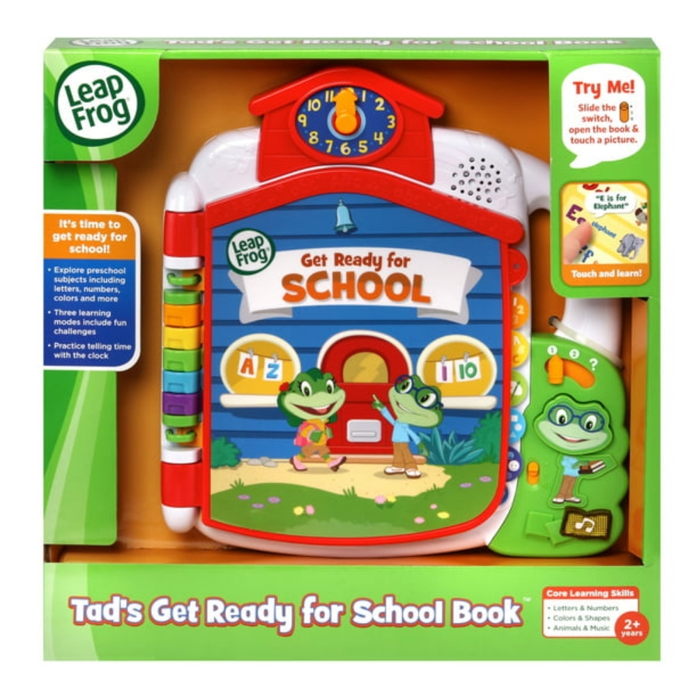 LeapFrog Tad's Get Ready for School Book, Preschooler Book with Music